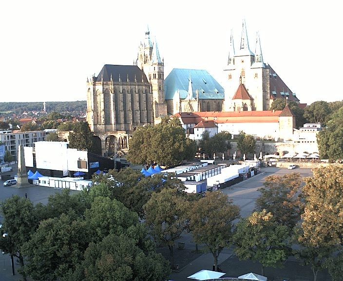 Archiv Foto Webcam Erfurter Domplatz