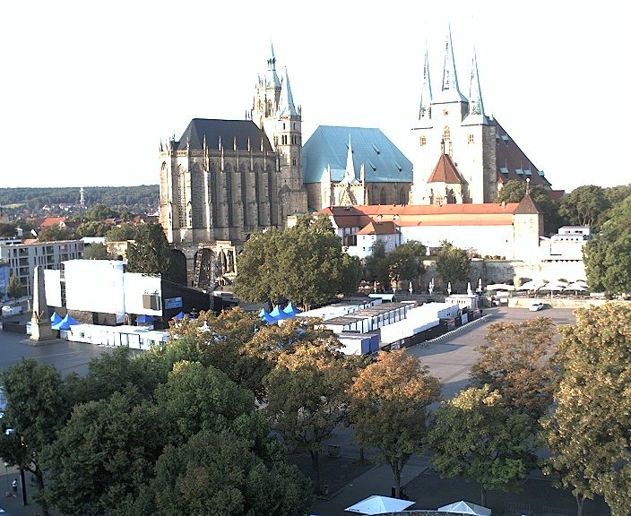 Archiv Foto Webcam Erfurter Domplatz