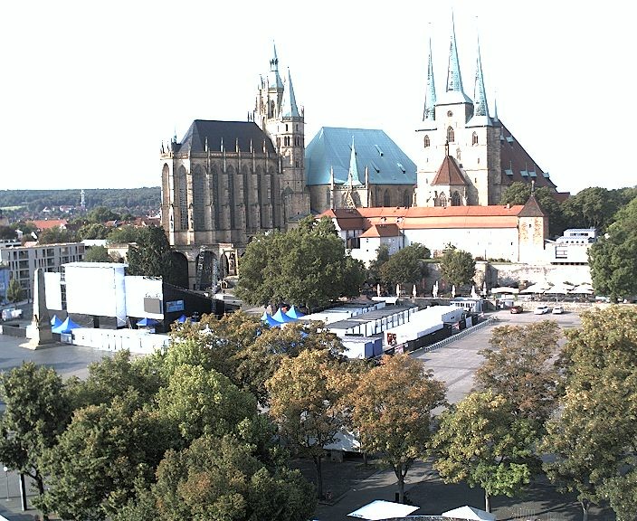 Archiv Foto Webcam Erfurter Domplatz