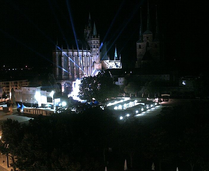 Archiv Foto Webcam Erfurter Domplatz