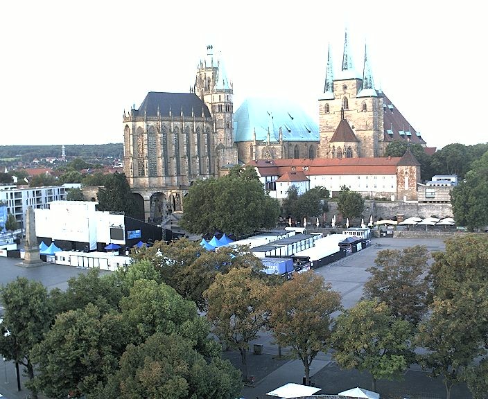 Archiv Foto Webcam Erfurter Domplatz