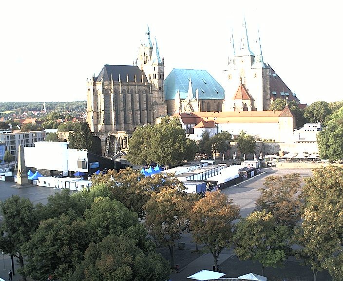 Archiv Foto Webcam Erfurter Domplatz
