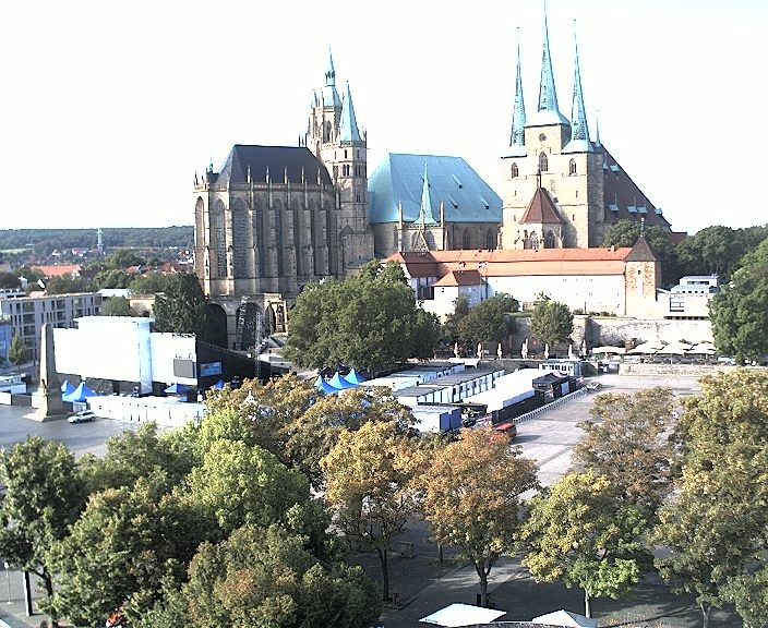 Archiv Foto Webcam Erfurter Domplatz