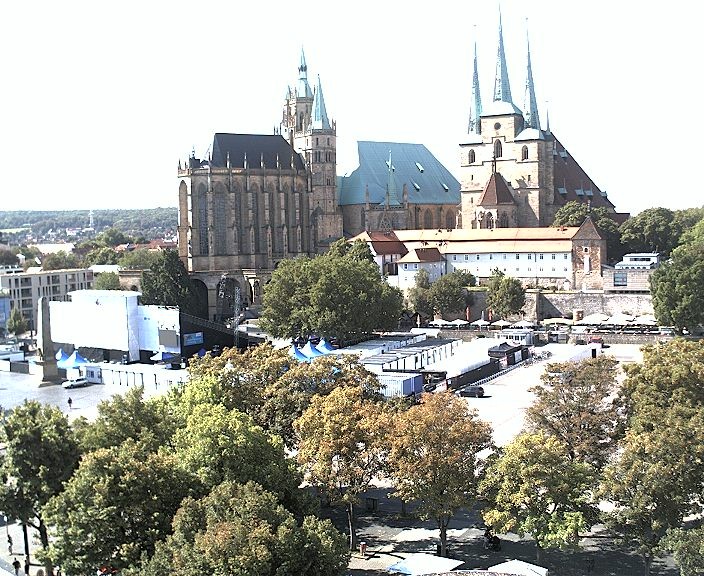 Archiv Foto Webcam Erfurter Domplatz