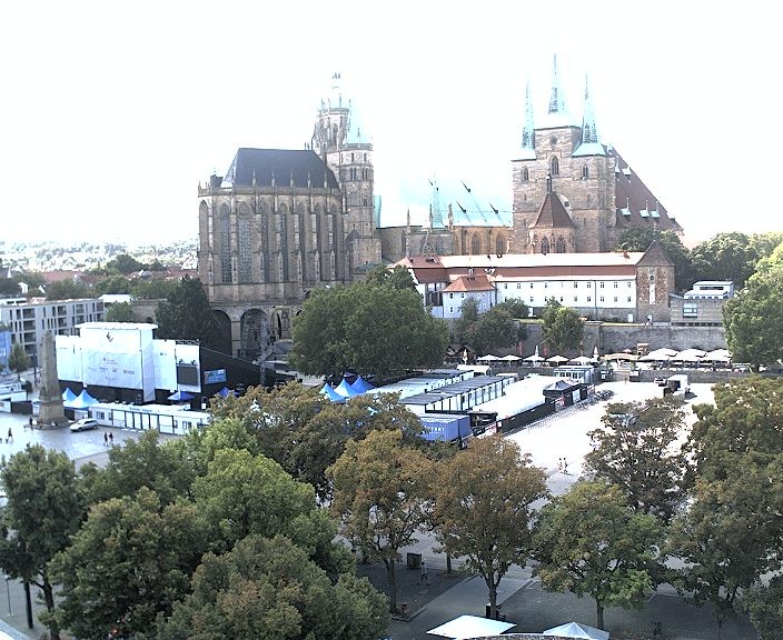 Archiv Foto Webcam Erfurter Domplatz