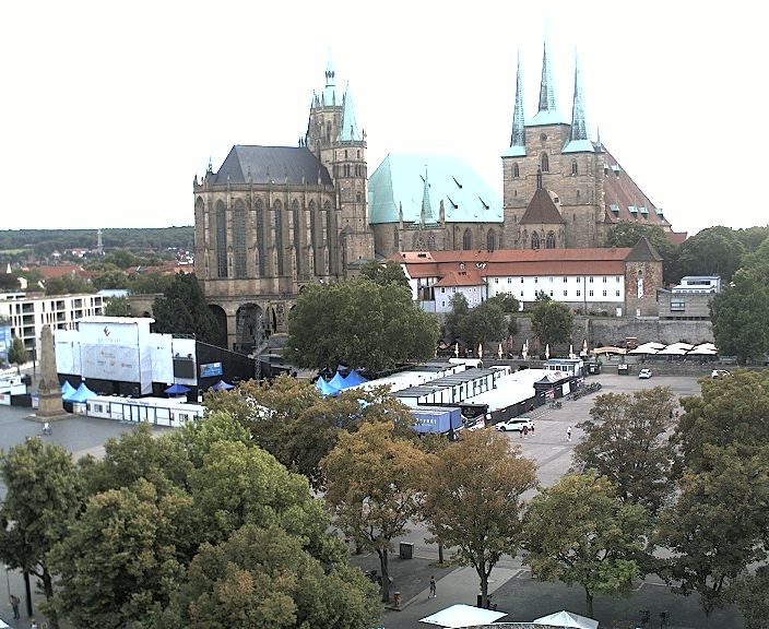 Archiv Foto Webcam Erfurter Domplatz