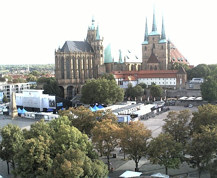 Archiv Foto Webcam Erfurter Domplatz