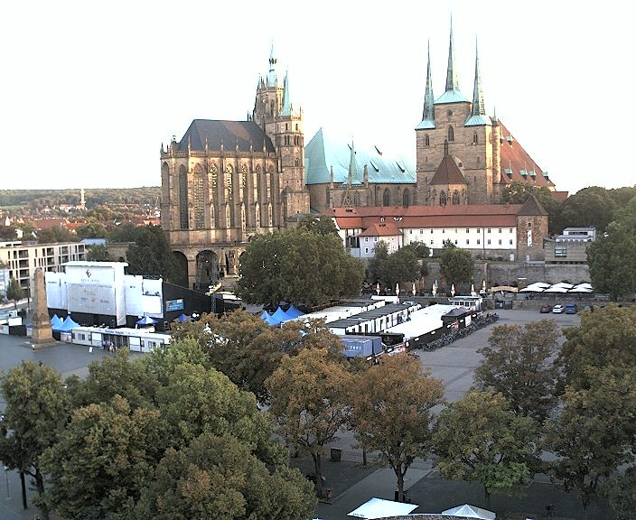Archiv Foto Webcam Erfurter Domplatz