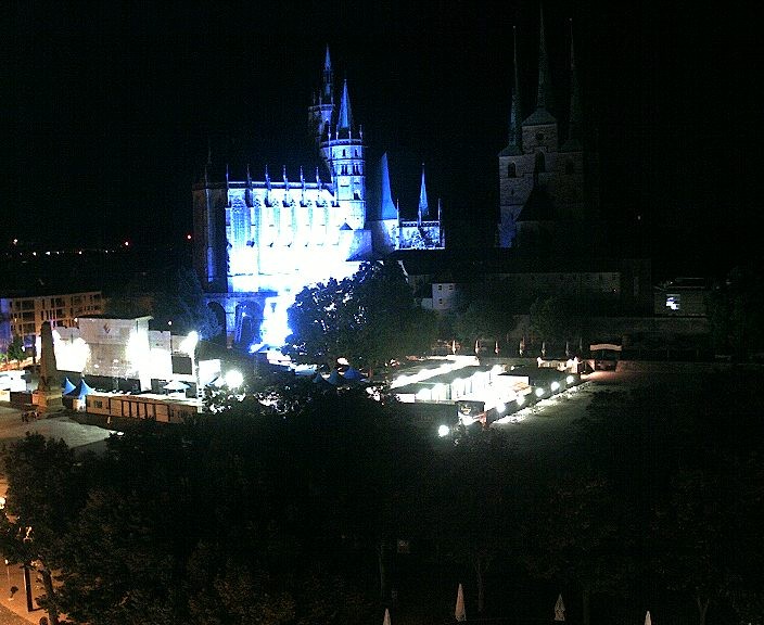 Archiv Foto Webcam Erfurter Domplatz