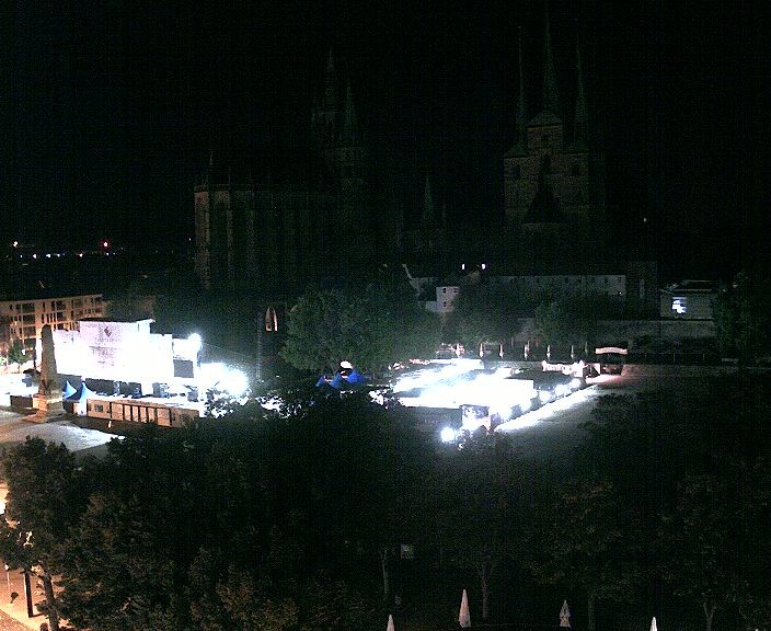 Archiv Foto Webcam Erfurter Domplatz