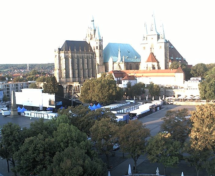 Archiv Foto Webcam Erfurter Domplatz