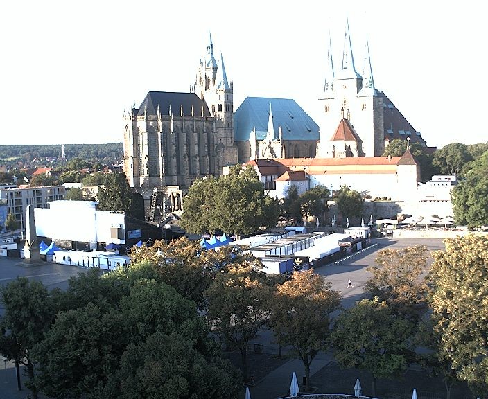 Archiv Foto Webcam Erfurter Domplatz