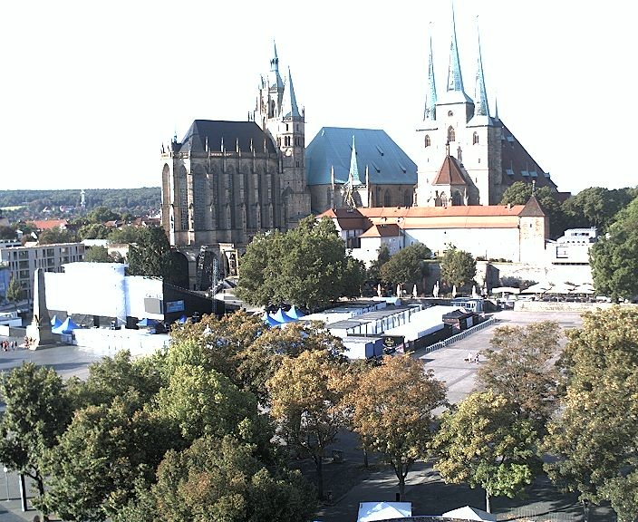 Archiv Foto Webcam Erfurter Domplatz