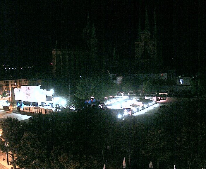 Archived image Webcam Erfurt - Cathedral Square