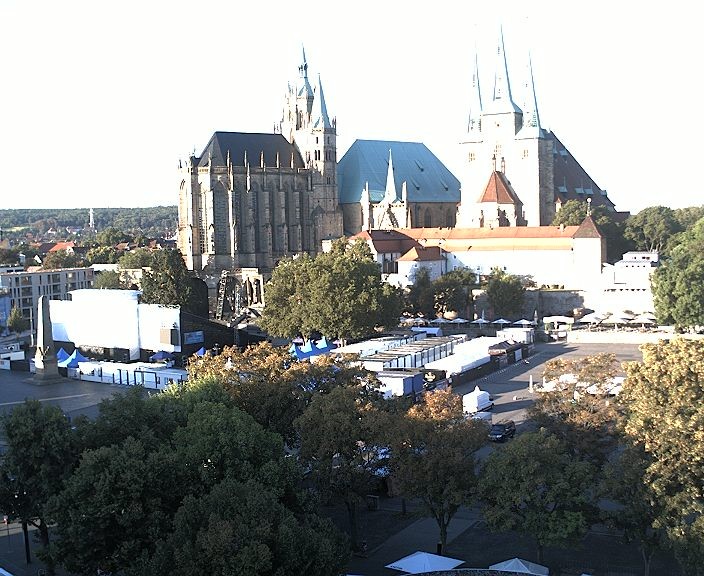 Archived image Webcam Erfurt - Cathedral Square