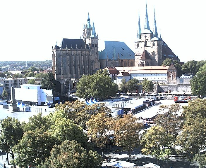 Archiv Foto Webcam Erfurter Domplatz