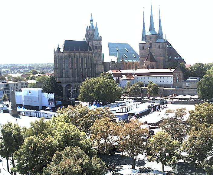 Archiv Foto Webcam Erfurter Domplatz