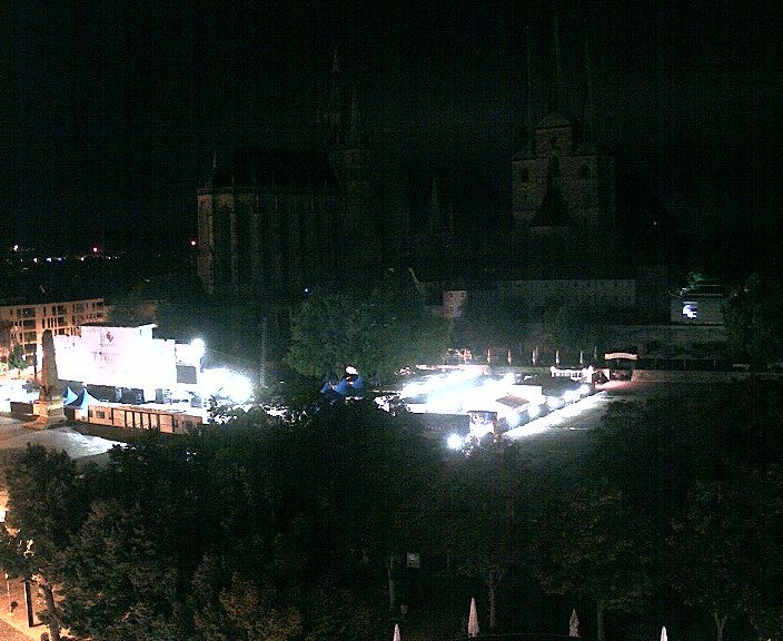 Archived image Webcam Erfurt - Cathedral Square