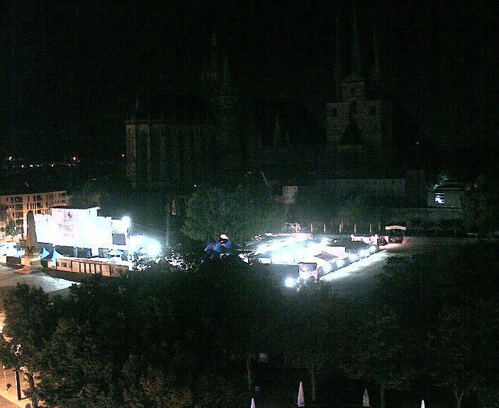 Archiv Foto Webcam Erfurter Domplatz
