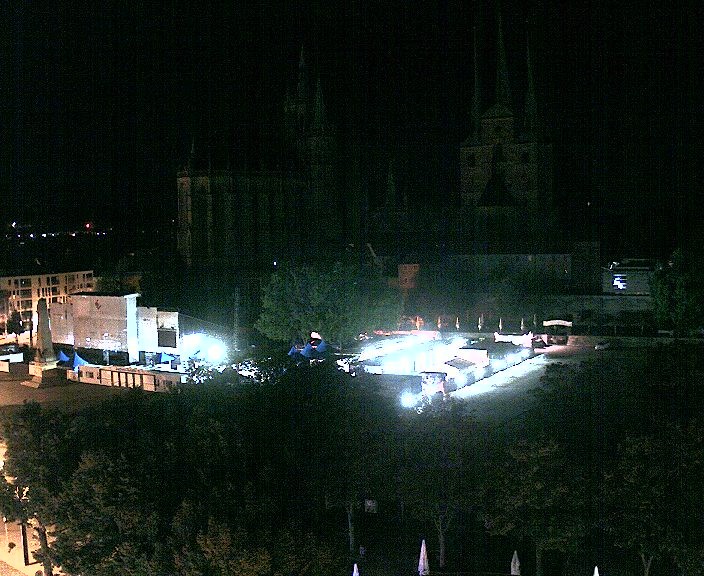 Archiv Foto Webcam Erfurter Domplatz