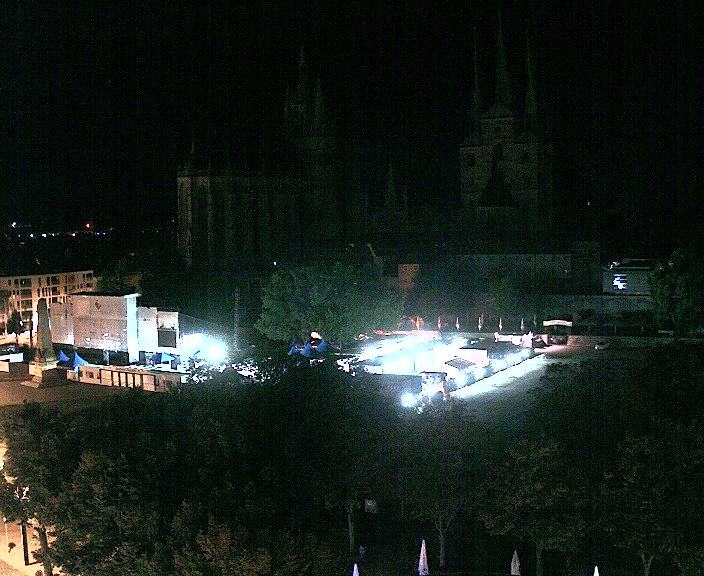 Archiv Foto Webcam Erfurter Domplatz
