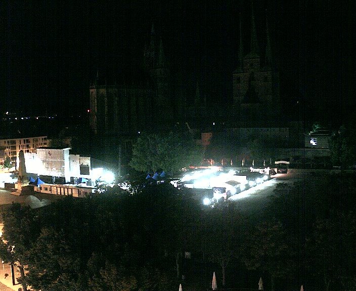 Archiv Foto Webcam Erfurter Domplatz