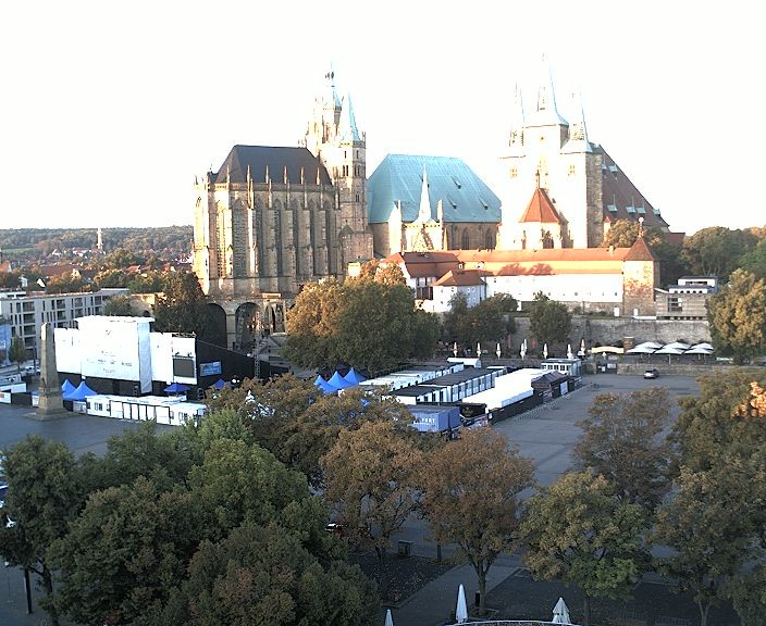 Archiv Foto Webcam Erfurter Domplatz