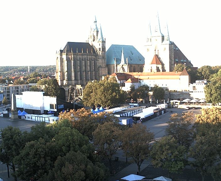 Archiv Foto Webcam Erfurter Domplatz