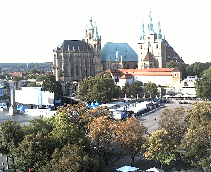 Archiv Foto Webcam Erfurter Domplatz