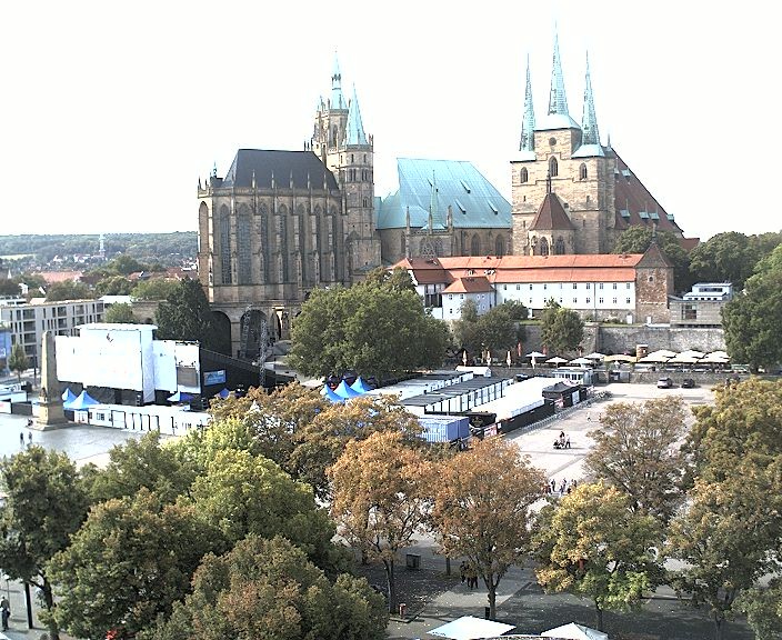 Archiv Foto Webcam Erfurter Domplatz