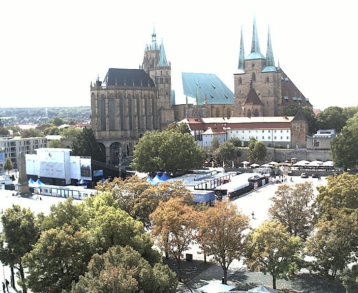 Archiv Foto Webcam Erfurter Domplatz