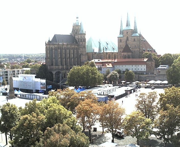Archiv Foto Webcam Erfurter Domplatz