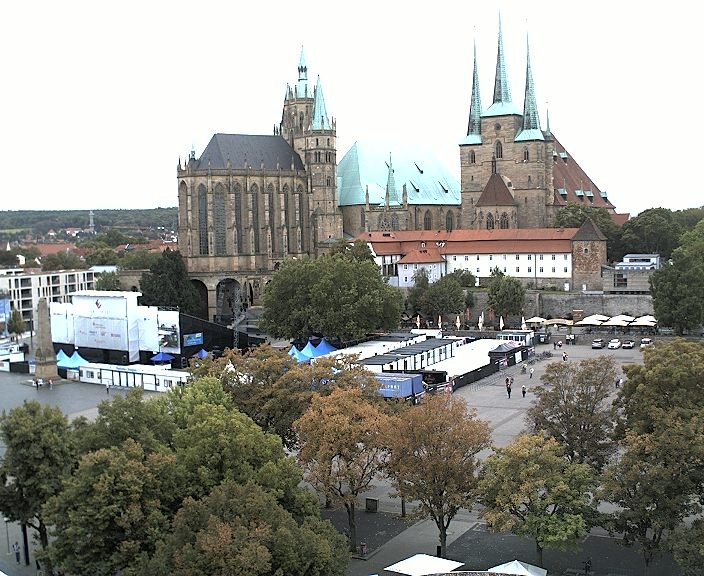 Archiv Foto Webcam Erfurter Domplatz