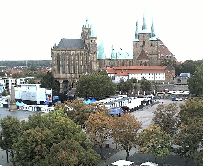Archiv Foto Webcam Erfurter Domplatz
