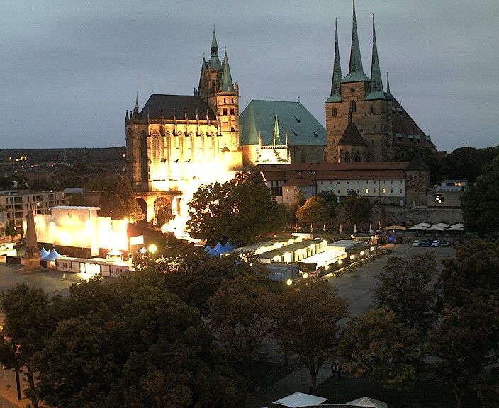 Archiv Foto Webcam Erfurter Domplatz