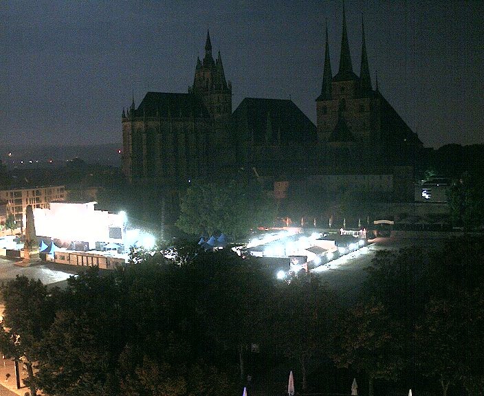 Archived image Webcam Erfurt - Cathedral Square