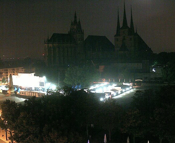 Archived image Webcam Erfurt - Cathedral Square