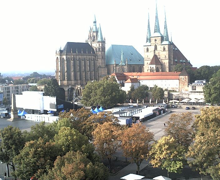 Archived image Webcam Erfurt - Cathedral Square