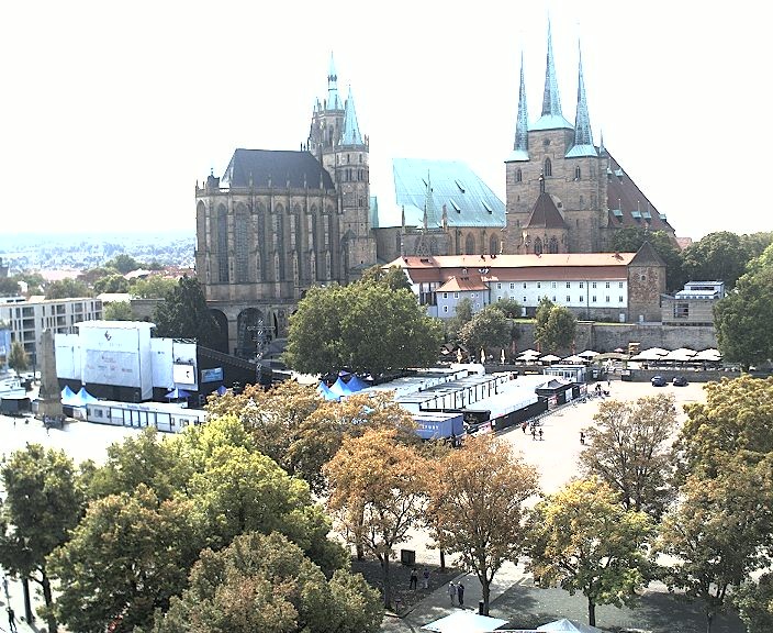 Archived image Webcam Erfurt - Cathedral Square
