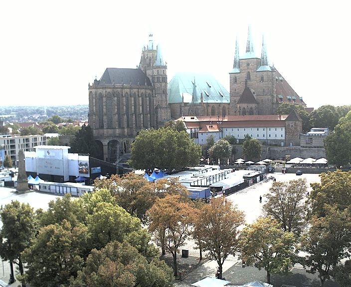 Archived image Webcam Erfurt - Cathedral Square