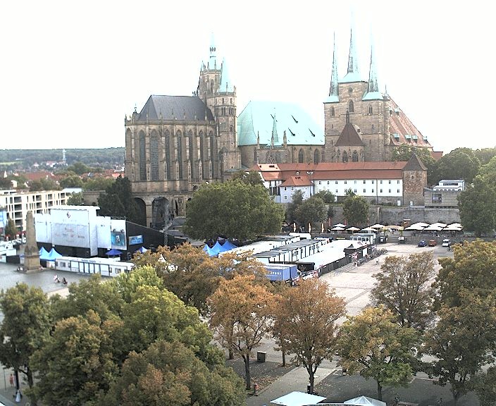 Archived image Webcam Erfurt - Cathedral Square