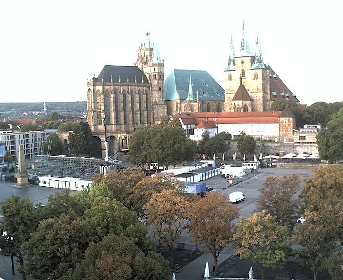 Archiv Foto Webcam Erfurter Domplatz