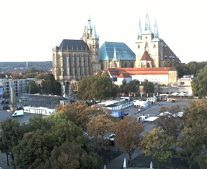 Archiv Foto Webcam Erfurter Domplatz