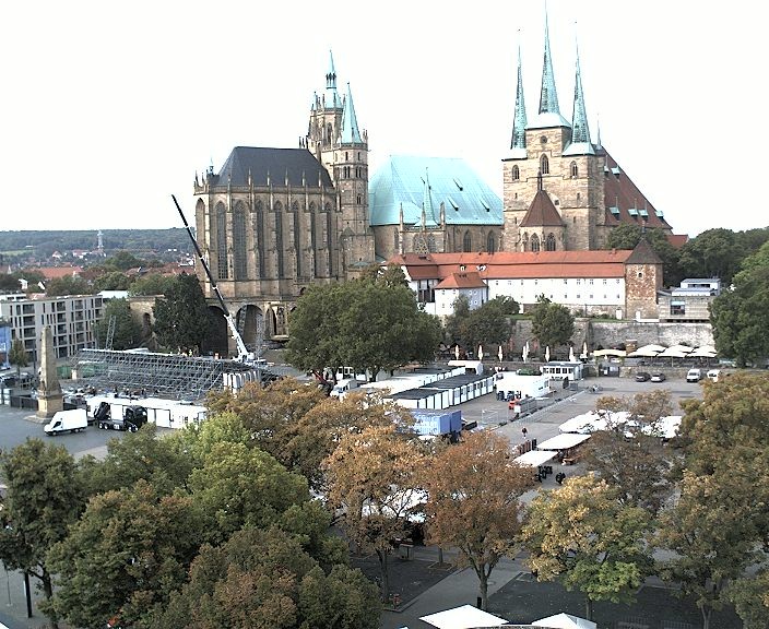 Archiv Foto Webcam Erfurter Domplatz
