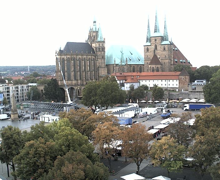 Archiv Foto Webcam Erfurter Domplatz