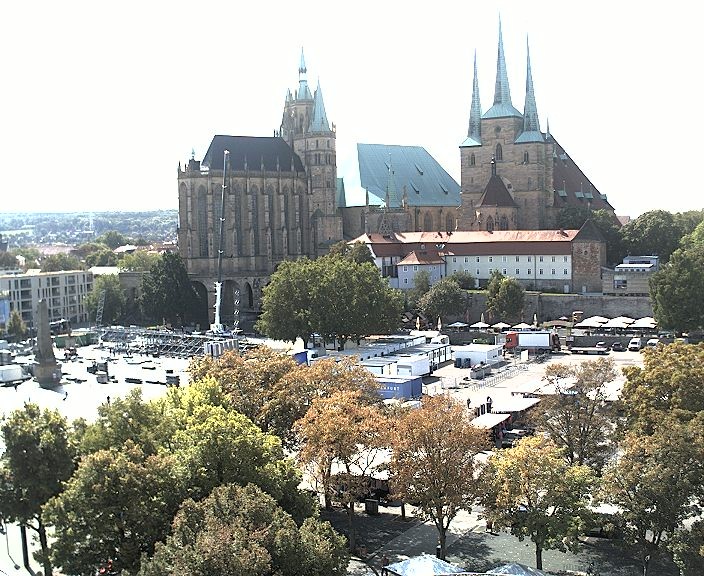 Archiv Foto Webcam Erfurter Domplatz