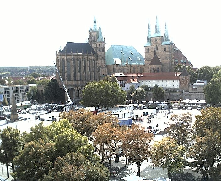 Archiv Foto Webcam Erfurter Domplatz