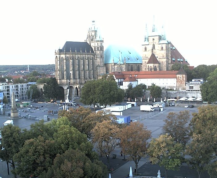 Archiv Foto Webcam Erfurter Domplatz