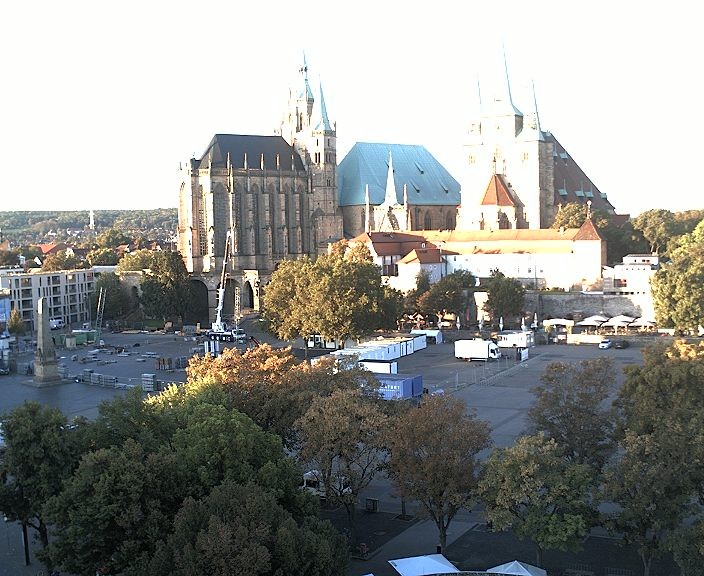 Archiv Foto Webcam Erfurter Domplatz