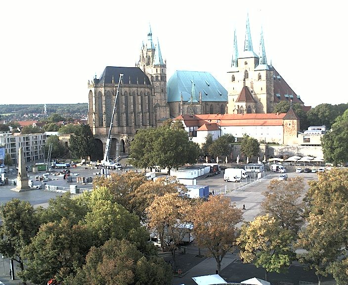 Archiv Foto Webcam Erfurter Domplatz